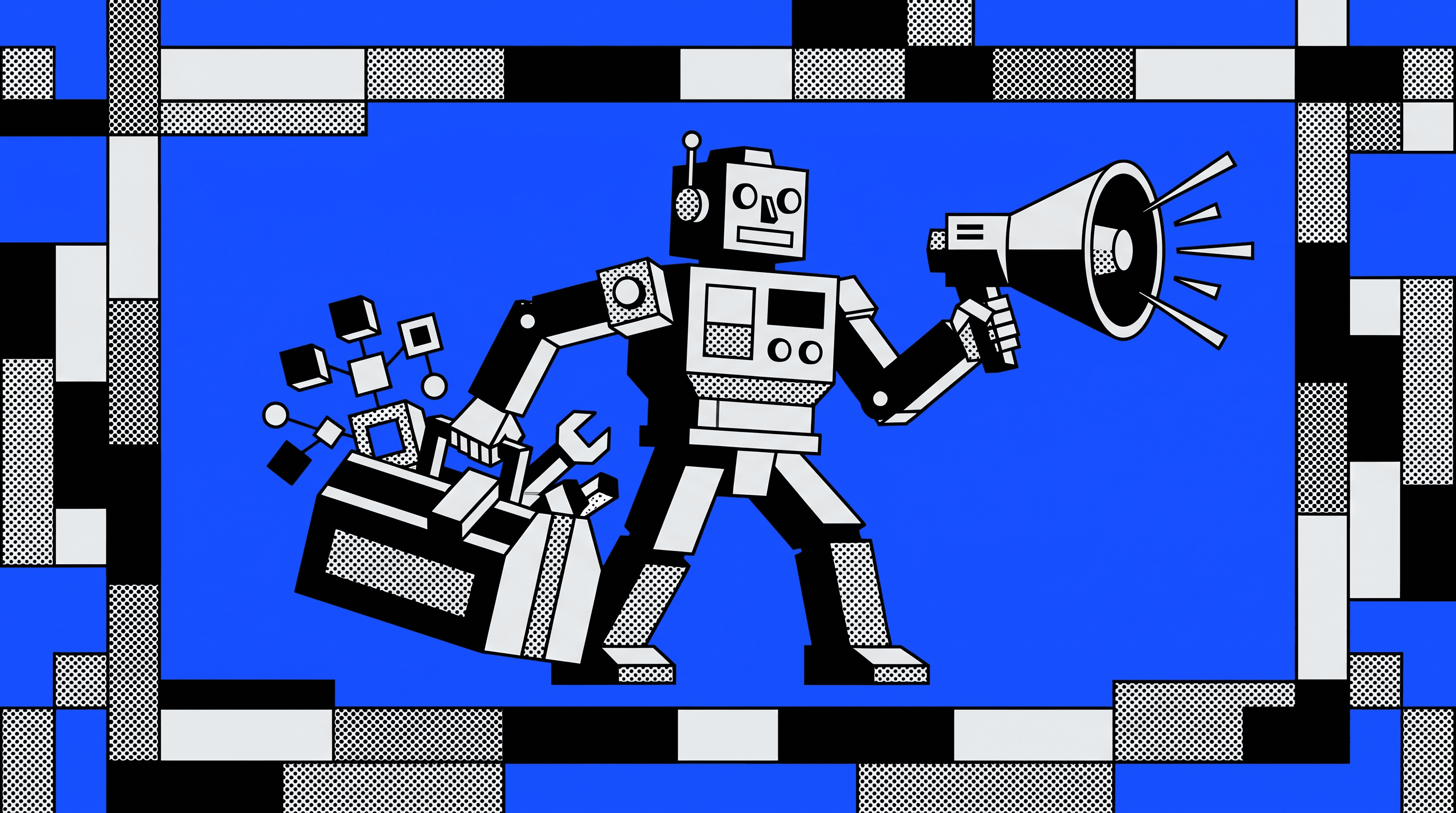 Interface du constructeur visuel de workflows d'agents IA